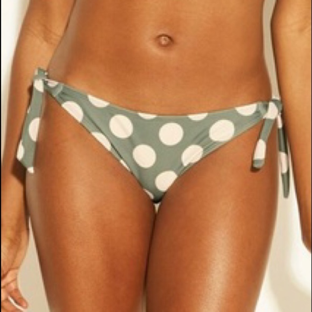 NWT Xhilaration Boho Polka Dot Bikini Bottoms SZ M